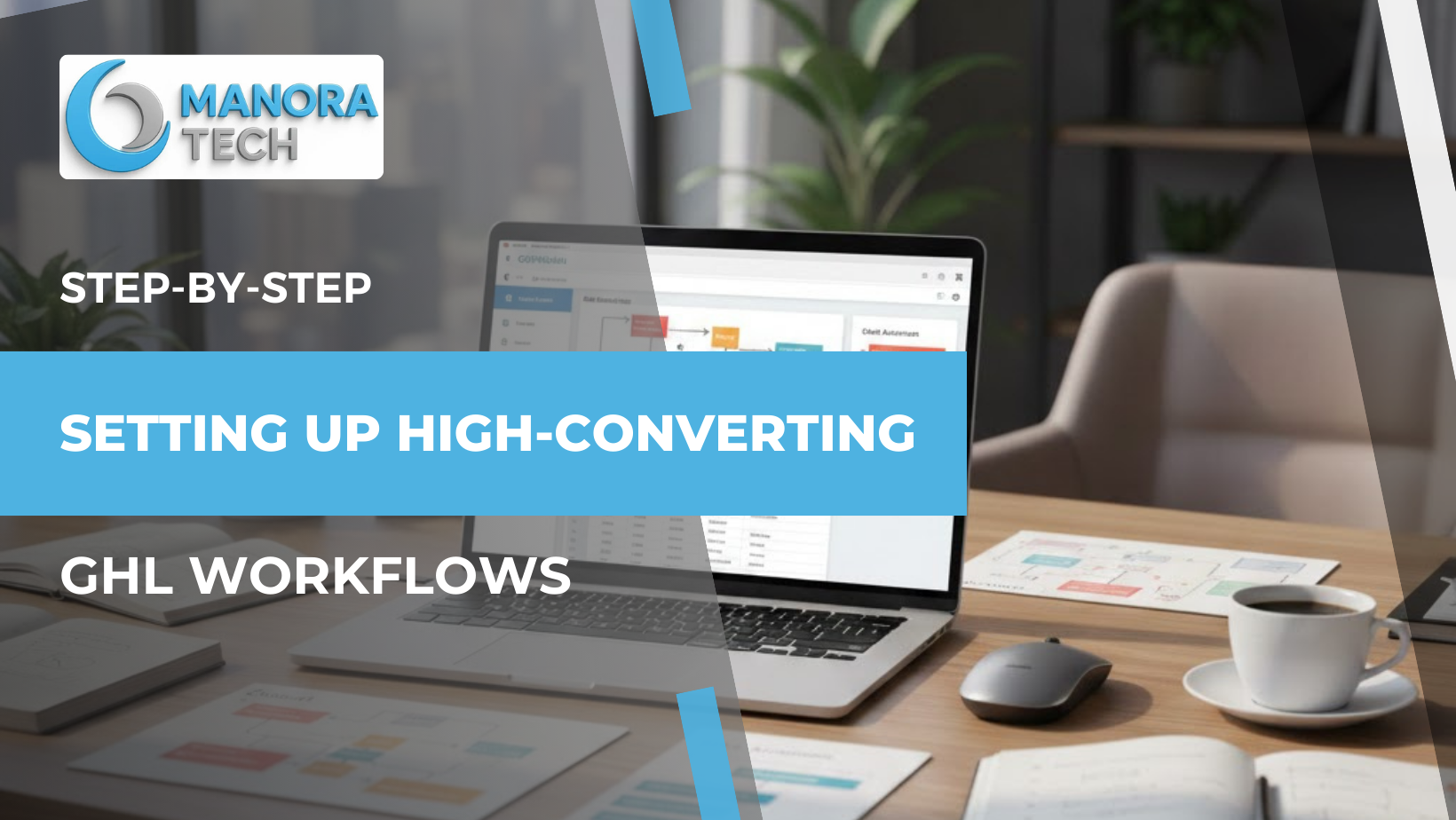 GHL workflow setup dashboard showing automated CRM and lead nurturing process