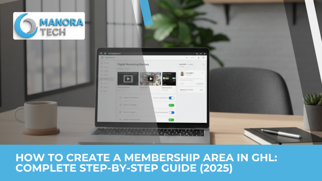 how to create a membership area in ghl dashboard interface